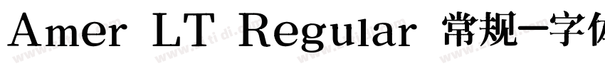 Amer LT Regular 常规字体转换